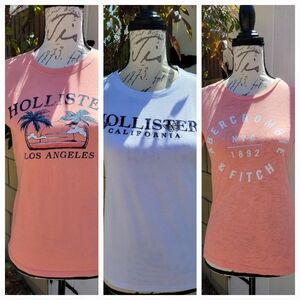 3/$29 Abercrombie & Fitch‎ and Hollister T-shirt Bundle XS-S